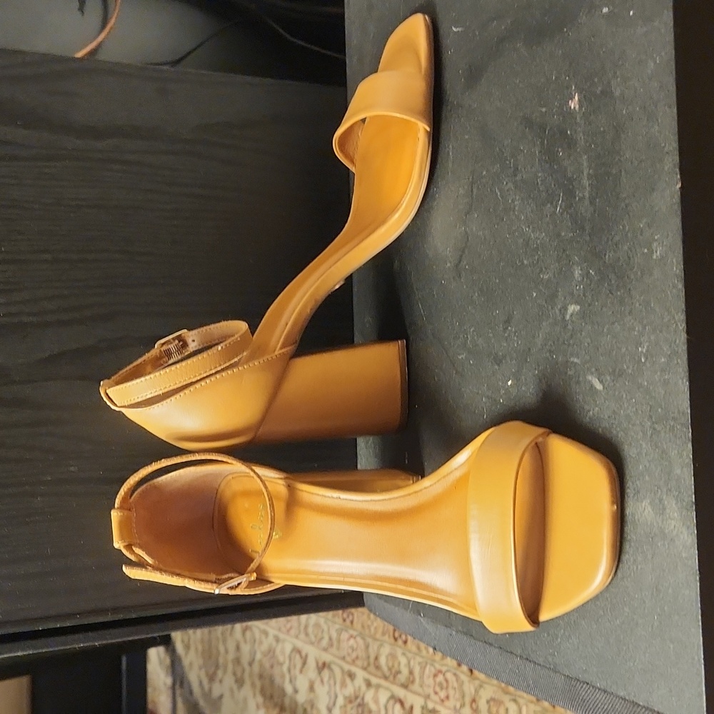 Lulu's ankle strap block heel